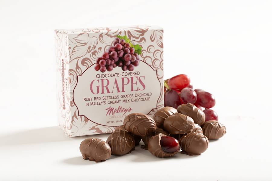Malley's chocolate covered grapes.